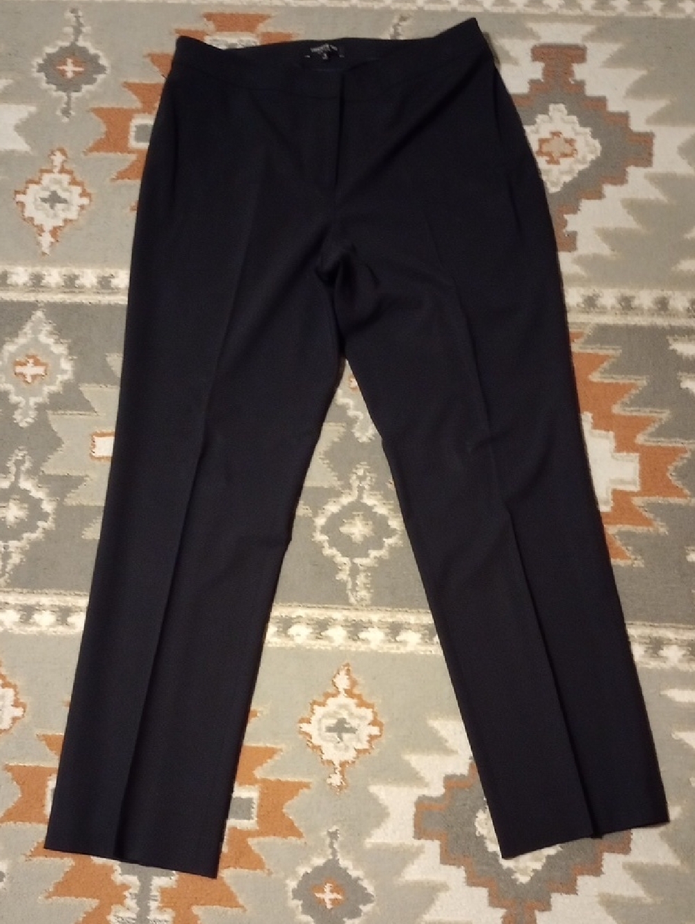 Lafayette 148 New York Women's Navy Straight-Leg Barrow Trousers